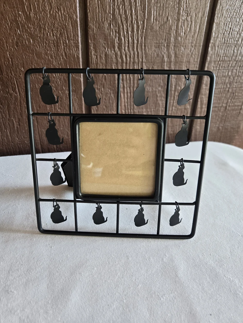 Dangling Cat Grid Picture Frames - Set of 2